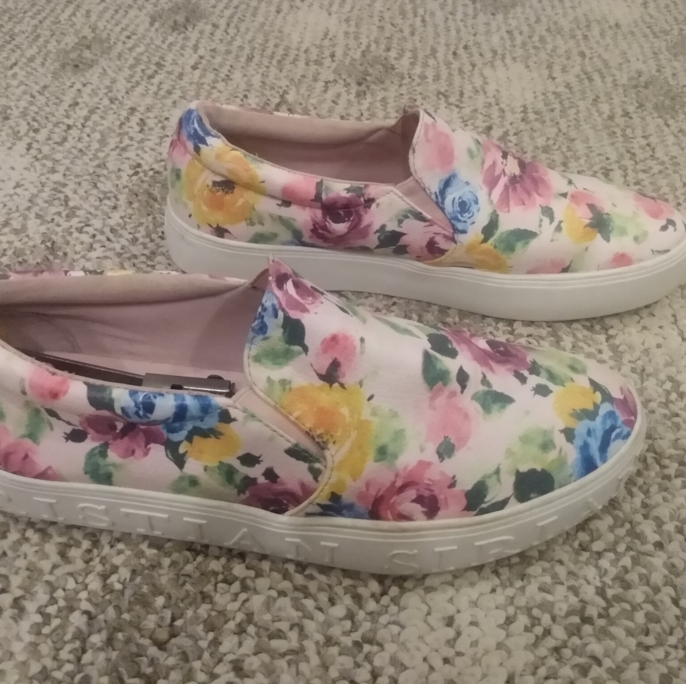 Christian Siriano Floral Slip-On Sneakers Size 10 - Picture 2 of 8